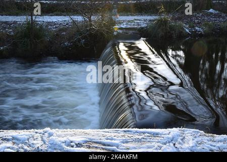 Wehr in Canal Walk, Kilkenny, Irland Stockfoto