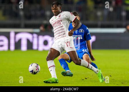 Empoli, Italien. 01.. Oktober 2022. Während des Fußballspiels der Serie A zwischen dem FC Empoli und dem AC Mailand im Stadion Carlo Castellani in Empoli (Italien), 1.. Oktober 2022. Foto Paolo Nucci/Insidefoto Kredit: Insidefoto di andrea staccioli/Alamy Live News Stockfoto