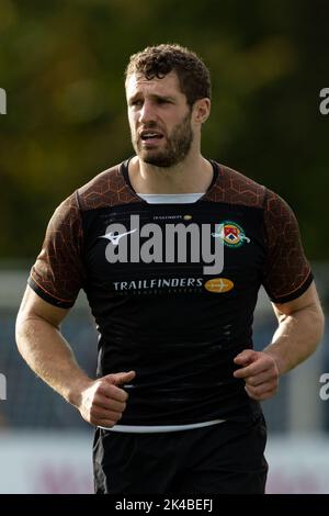 Coventry, Großbritannien. 01. Oktober 2022. Jonah Holmes von Ealing Trailfinders während des Meisterschaftsspiels Coventry Rugby vs Ealing Trailfinders in der Butts Park Arena, Coventry, Großbritannien, 1.. Oktober 2022 (Foto von Nick Browning/News Images) in Coventry, Großbritannien am 10/1/2022. (Foto von Nick Browning/News Images/Sipa USA) Quelle: SIPA USA/Alamy Live News Stockfoto