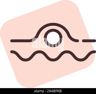 Allergie-Akne, Illustration, Vektor auf weißem Hintergrund. Stock Vektor