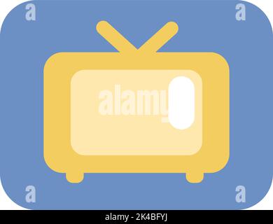Gerät tv, Illustration, Vektor auf weißem Hintergrund. Stock Vektor