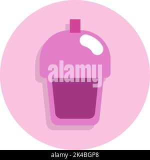 Cafe süßes Getränk, Illustration, Vektor auf weißem Hintergrund. Stock Vektor