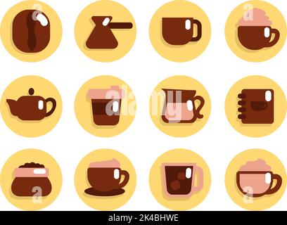 Café-Bar, Illustration, Vektor auf weißem Hintergrund. Stock Vektor