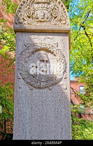 BOSTON, MASSACHUSETTS - 29. August 2022: Boston ist eine der ältesten Städte der USA und reich an Geschichte. Das bringt einen enormen Fremdenverkehr mit sich Stockfoto