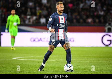 NEYMAR JR von PSG während des Fußballspiels der französischen Ligue 1 zwischen Paris Saint-Germain und dem OGC Nizza am 1. Oktober 2022 im Stadion Parc des Princes in Paris, Frankreich - Foto: Matthieu Mirville/DPPI/LiveMedia Stockfoto