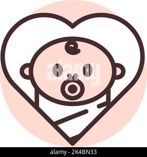 Feiertag Kindertag, Illustration, Vektor auf weißem Hintergrund. Stock Vektor