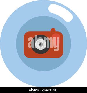 Hobby Fotografie, Illustration, Vektor auf weißem Hintergrund. Stock Vektor