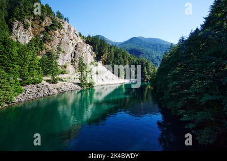 Skagit River, North Cascades National Park, Washington State, Usa, Nordamerika Stockfoto