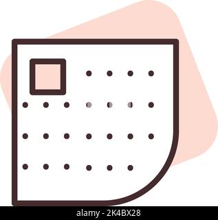 Sanitär-Entwässerung, Illustration, Vektor auf weißem Hintergrund. Stock Vektor