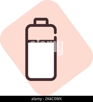 UI-Batterie, Abbildung, Vektor auf weißem Hintergrund. Stock Vektor