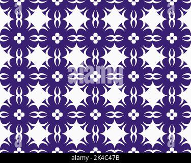 Abstrakte mehrfarbige nahtlose Musterdarstellung Hintergrundtextur im geometrischen Zierstil, die mit verschiedenen Elementen für das Hintergrundbild erstellt wurde Stockfoto