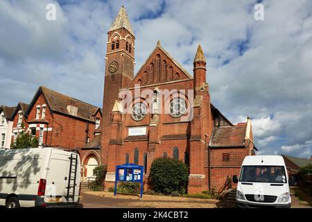 Die Christ Church United Reformierte Kirche in Westgate-on-Sea, Thanet, Kent, Großbritannien Stockfoto