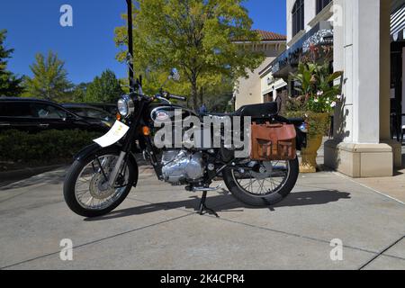 2017 Royal Enfield Bullet 500 Motorrad. Stockfoto