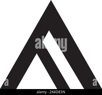 Minimalistisches Vektordesign mit Buchstabe „F“ Stock Vektor