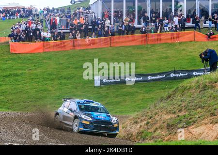 29 ANEAR Luke (aus), SARANDIS Andrew (aus), Ford Fiesta Mk II, Aktion während der Rallye Neuseeland 2022, 11. Runde der WRC World Rally Car Championship 2022, vom 29. September bis 2. Oktober 2022 in Auckland, Neuseeland - Foto Nikos Katikis / DPPI Stockfoto