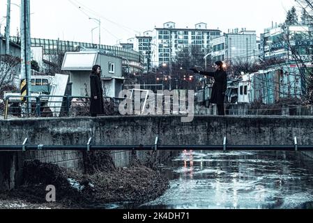 KIM OK-BIN und KIM SEO-HYEONG in THE VILLAINESS (2017) -Originaltitel: AKNYEO-, Regie BYUNG-GIL jung. Credit: Next Entertainment World / Album Stockfoto