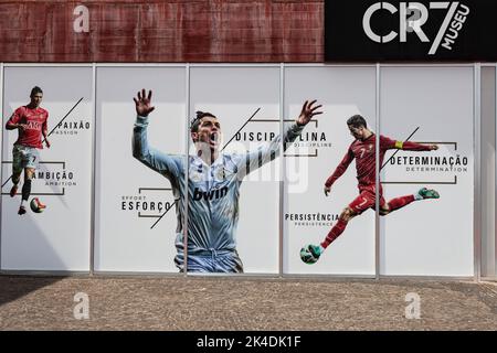 CR7 Museum, Av Sa Carneiro, Funchal, Madeira, Portugal, Europa Stockfoto