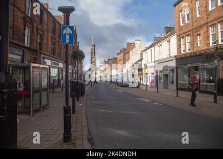 Ayr, Ayrshire. Schottland, 27.. September 2022, Eine Straßenszene in Ayr Stockfoto