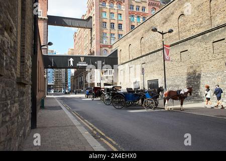 Dublin, Irland-08.31.2022: Chariots im Guinness Storehouse, der Brauerei-Erfahrung, die die Geschichte von Irlands berühmtem Bier am St. James's Gate erzählt. Stockfoto