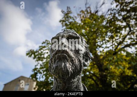 Vincent van Gogh Statue, St. Paul de Mausole, San Remy, Provence, Frankreich. Stockfoto