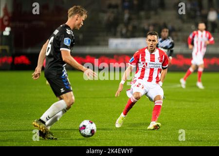 Aalborg, Dänemark. 30., September 2022. Younes Bakiz (23) von AAB, gesehen beim Superliga-Spiel 3F zwischen Aalborg Boldklub und Odense Boldklub im Aalborg Portland Park in Aalborg. (Foto: Gonzales Photo - Balazs Popal). Stockfoto