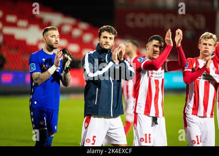 Aalborg, Dänemark. 30., September 2022. Daniel Granli (5) von AAB nach dem Superliga-Spiel 3F zwischen Aalborg Boldklub und Odense Boldklub im Aalborg Portland Park in Aalborg. (Foto: Gonzales Photo - Balazs Popal). Stockfoto