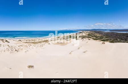 Peron Dunes in Akaroa, Tasmanien, Australien Stockfoto