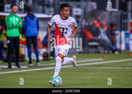 ROTTERDAM, NIEDERLANDE - 2. OKTOBER: Naoki Maeda vom FC Utrecht während des niederländischen Eredivisie-Spiels zwischen Excelsior Rotterdam und dem FC Utrecht am 2. Oktober 2022 im Stadion Woudestein in Rotterdam, Niederlande (Foto: Ben Gal/Orange Picters) Stockfoto