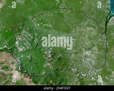 Cuyuni-Mazaruni, Region Guyana. Hochauflösende Satellitenkarte Stockfoto