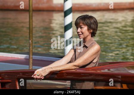 Venedig, Italien. 07. September 2022. Julianne Nicholson nimmt 79. an den Internationalen Filmfestspielen von Venedig im Darsena Excelsior in Venedig Teil. (Foto: Stefano Costantino/SOPA Images/Sipa USA) Quelle: SIPA USA/Alamy Live News Stockfoto