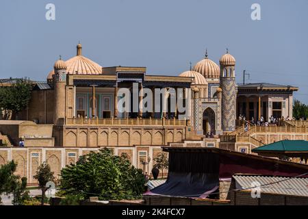 Gedenkstätte des Islam Karimov, islamische Architektur, Samarkand Stockfoto
