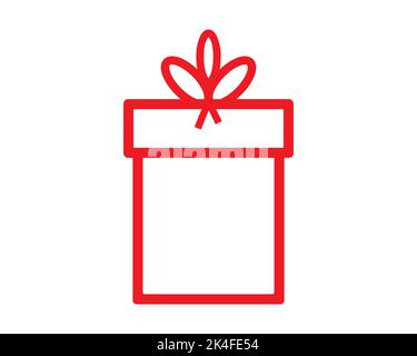 Geschenkbox Paket Geschenk Symbol Vektor Symbol Design Illustration Stock Vektor