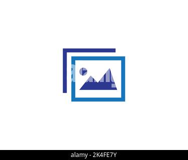 Album Bild Foto Galerie pic Rahmen Kamera Symbol Vektor dymbol Design Illustration Stock Vektor