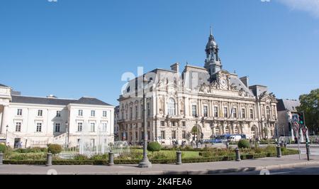 Place Jean Jaures Tours Stockfoto