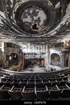 Das Franklin Theatre Ist Verlassen Stockfoto