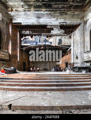 Das Franklin Theatre Ist Verlassen Stockfoto
