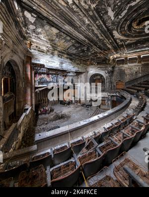 Das Franklin Theatre Ist Verlassen Stockfoto