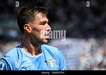 Roma, Italien. 02. Oktober 2022. Alessio Romagnoli von SS Lazio während der Serie Ein Fußballspiel zwischen SS Lazio und Spezia Calcio im Olimpico-Stadion in Rom (Italien), 2.. Oktober 2022. Foto Andrea Staccioli/Insidefoto Kredit: Insidefoto di andrea staccioli/Alamy Live News Stockfoto