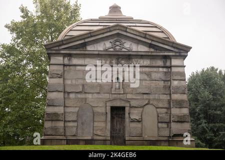 Gräber auf dem Greenwood Cemetery in Brooklyn NYC Stockfoto