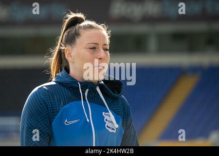 Birmingham, Großbritannien. 2.. Oktober 2022. Lucy Quinn (Birmingham No 17 ) während des Women's Conti Cup Spiels zwischen Birmingham City und Brighton (Karl W Newton/SPP) Credit: SPP Sport Press Photo. /Alamy Live News Stockfoto