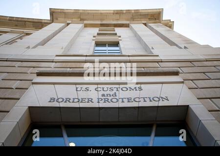 Zoll- und Grenzschutzzentrale - das Ronald Reagan Gebäude, Washington, D.C. Stockfoto