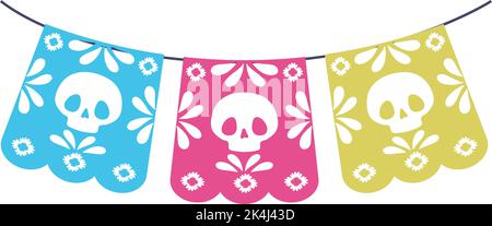 Tag der toten Girlande Stock Vektor