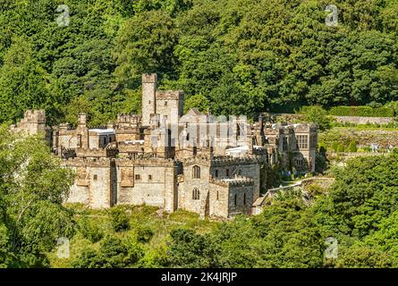 Haddon Hall Castle, Bakewell, England, Großbritannien Stockfoto