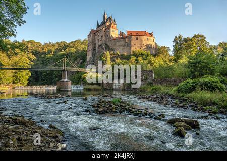 Schloss Kriebstein in Sachsen, Deutschland Stockfoto