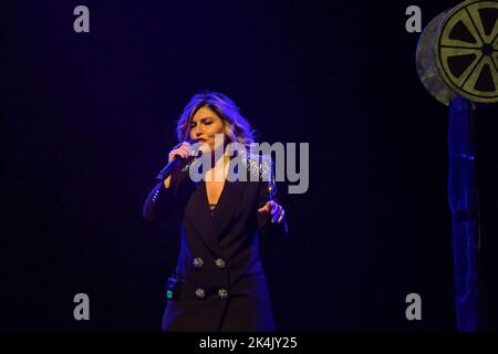 Rom, Italien. 01. Oktober 2022. Giusy Ferreri während des Konzerts von Cortomeraggi Live Tour im Auditorium Parco della Musica. (Foto: Roberto Bettacchi/Pacific Press) Quelle: Pacific Press Media Production Corp./Alamy Live News Stockfoto