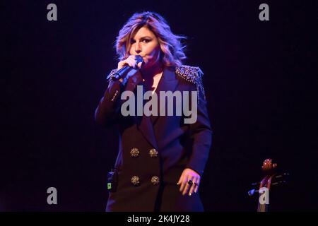 Rom, Italien. 01. Oktober 2022. Giusy Ferreri während des Konzerts von Cortomeraggi Live Tour im Auditorium Parco della Musica. (Foto: Roberto Bettacchi/Pacific Press) Quelle: Pacific Press Media Production Corp./Alamy Live News Stockfoto