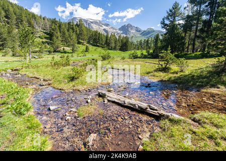 Batisielles-See im Estós-Tal, Naturpark Posets-Maladeta, Benasque, Huesca, Spanien Stockfoto