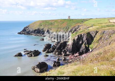 Klippen in Ballymacoda East Cork Irland Stockfoto