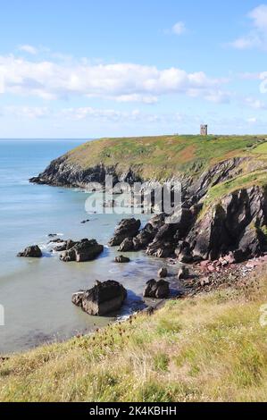 Klippen in Ballymacoda East Cork Irland Stockfoto