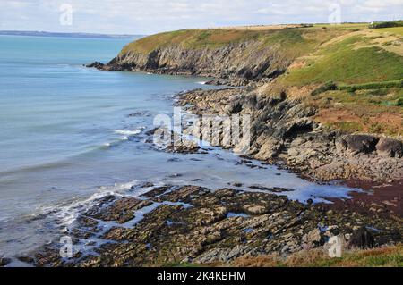 Klippen in Ballymacoda East Cork Irland Stockfoto